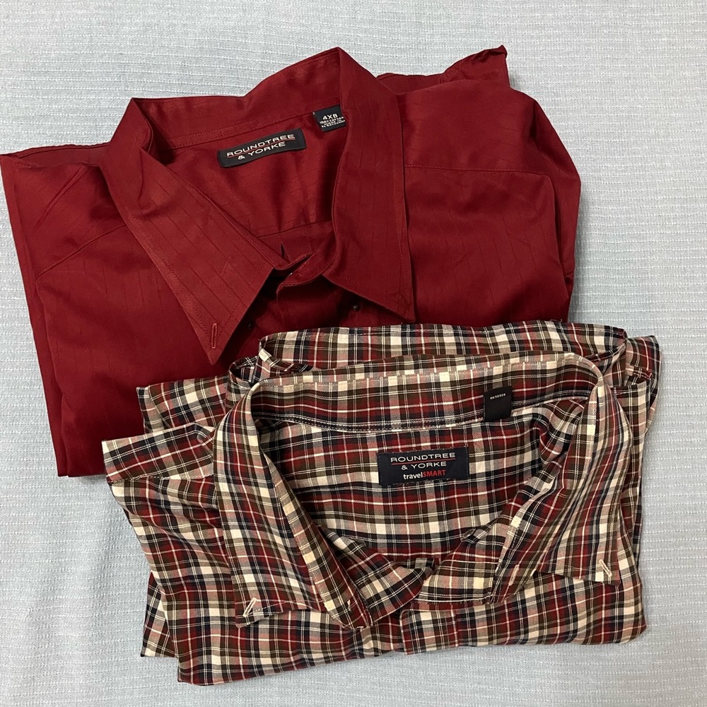 Men’s Long sleeve Roundtree & Yorke shirts
